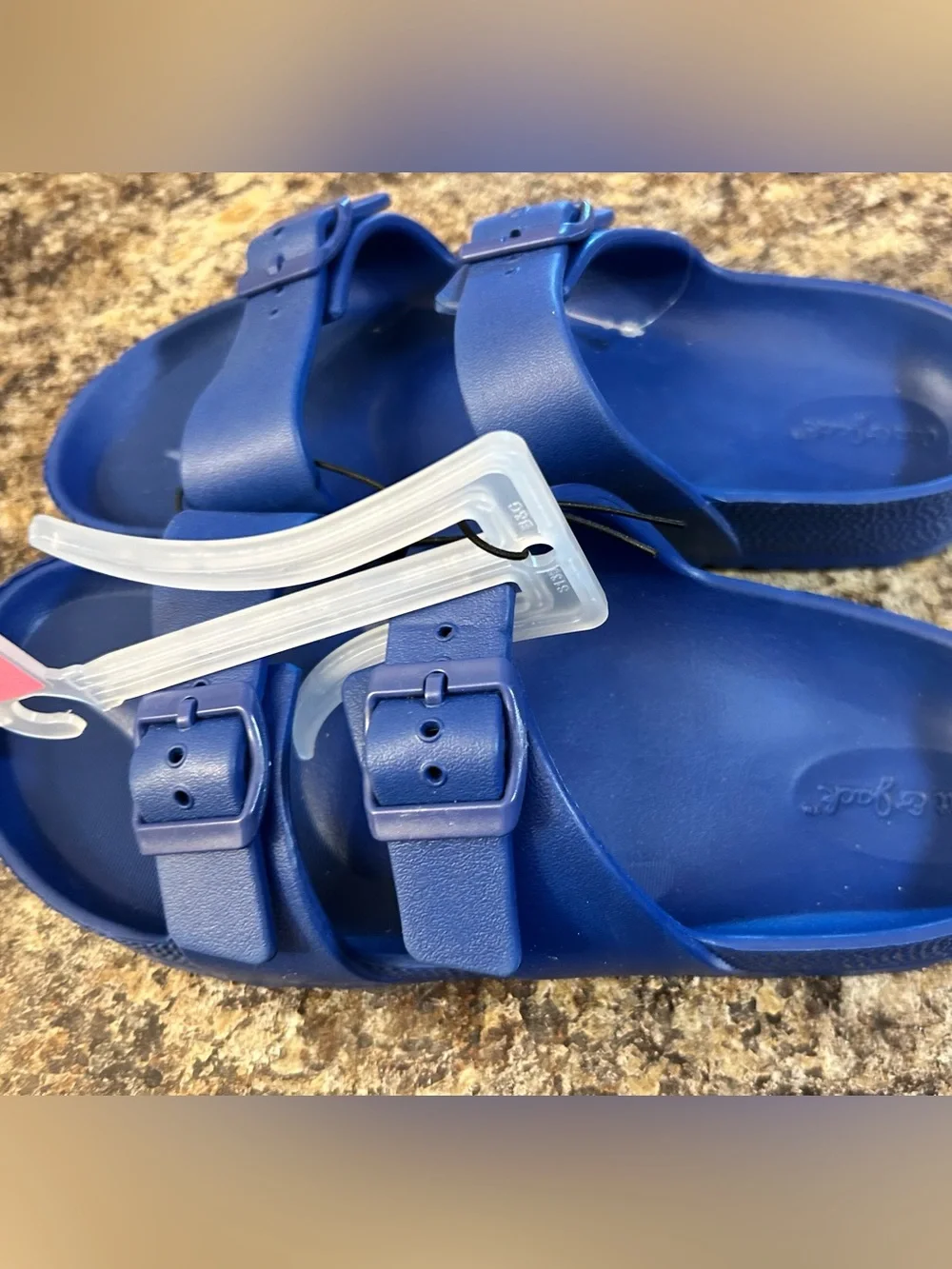 Cat & Jack Kids Noa Blown EVA Footbed Sandals blue Size 4